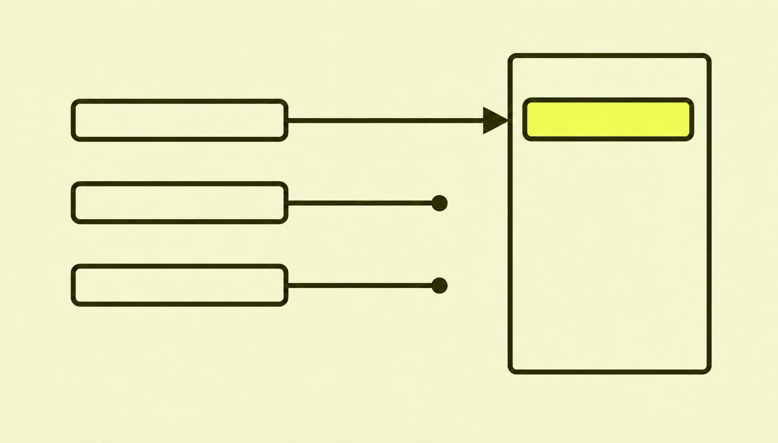 Several URLs moving towards an index, where one is filled and approved while others remain outside.
